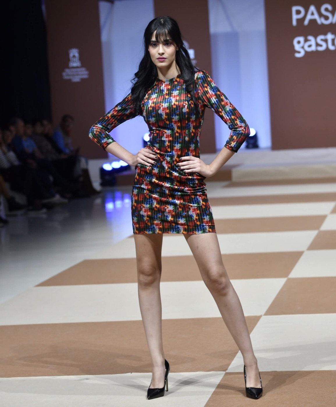 Vestido de gala de Atelier Vitoria — Print plaid multicolor